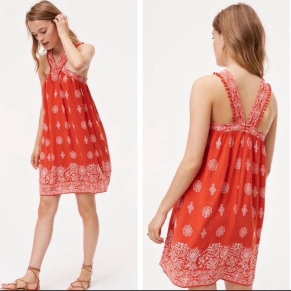 Loft Ole Swing Pom dress